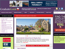 Tablet Screenshot of graduateguide.com